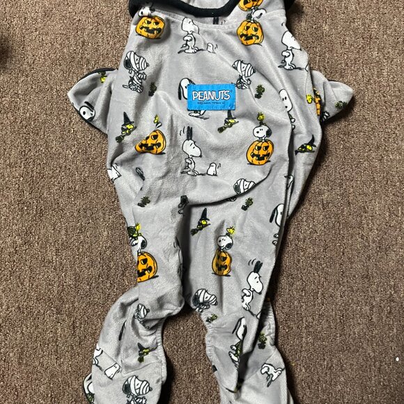 HALLOWEEN PEANUTS SNOOPY WOODSTOCK FLEECE DOG 19-25 LBS OUTFIT - Picture 3 of 3